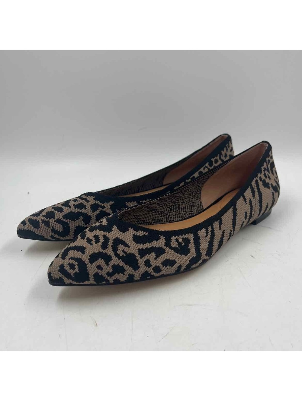 Corso Como Women's Shoe Size 10 Taupe Animal Print Flats